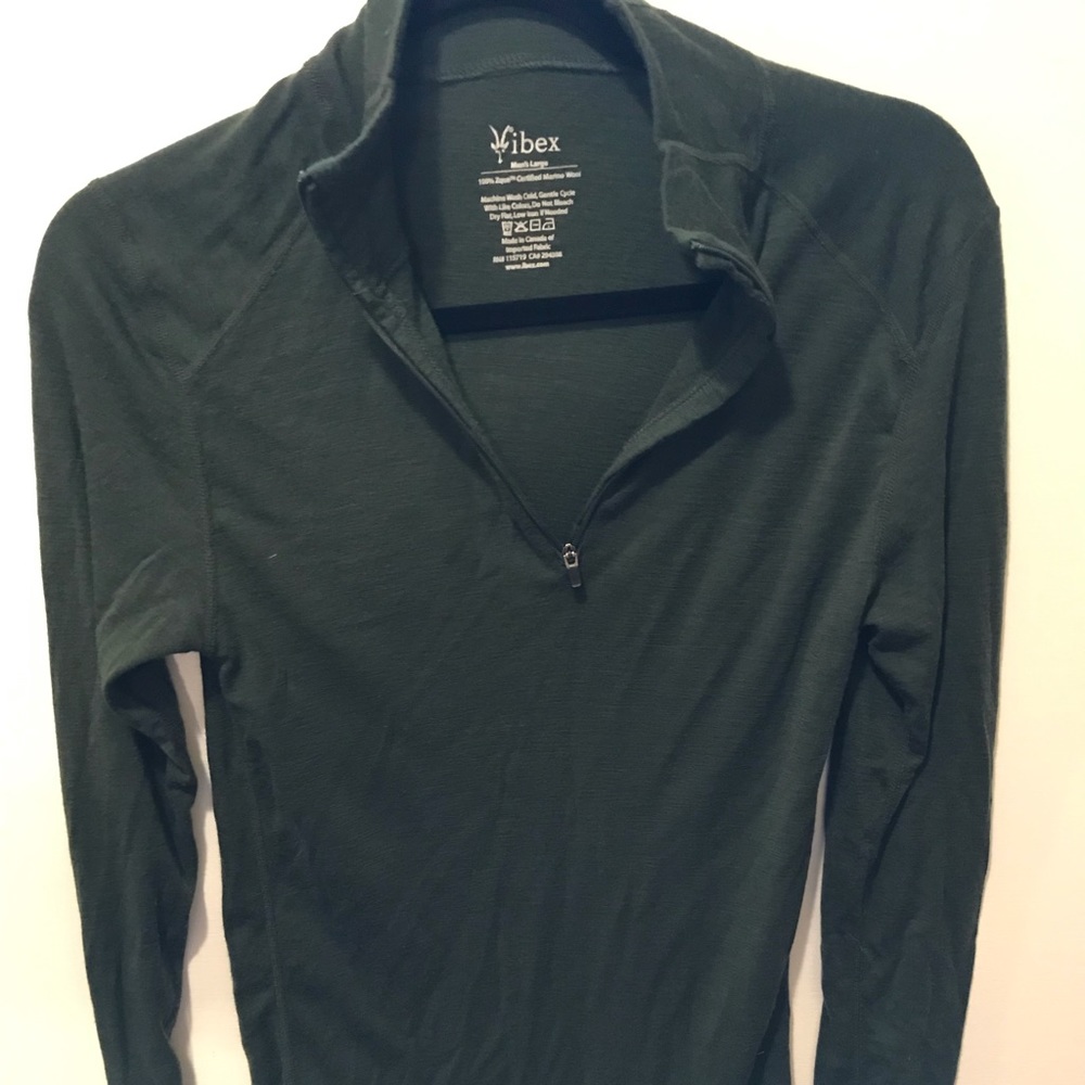 Ibex Half Zip Merino Wool Base Layer Men’s Large